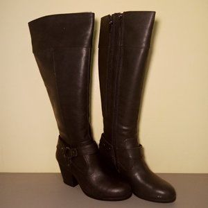 A2 by Aerosoles Women's Creativity Riding Boot Black 5M NWT